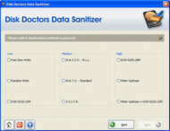 Disk Doctors Data Sanitizer screenshot